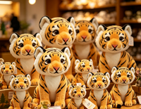 Peluche Tigre Personnalisée, Jouet en Peluche Doux et Adorable pour Collection ou Cadeau, OEM ODM, Jouet Tigre en Peluche Personnalisé