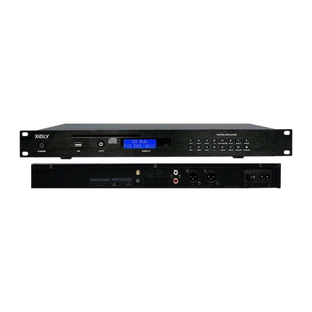 XIDLY Digital 1U Rackmount CD Player with USB Blue Tooth