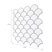 Stickers muraux 3D modernes en PET anti-rayures, forme irrégulière, papier peint imperméable pour bureau, salon, chambre, décoration murale de mariage