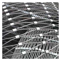 Grillage en fil d'acier inoxydable pour décoration, clôture, câbles, filet de protection flexible en acier, grille de sécurité 30 50 70 100mm