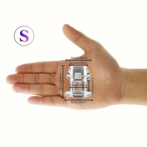 Hohler Vaginaler Guckloch Butt Plug Analdildo Transparentes Dehntunnel 100% Wasserdicht Erwachsenen Weiblich Männlich Homosexuell Modelle Erotik Yequ - Product Image 4