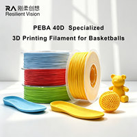 Filament d'impression 3D PEBA 40D 230-240 ° Filament flexible à haute résilience pour semelles intermédiaires de chaussures et semelles orthopédiques