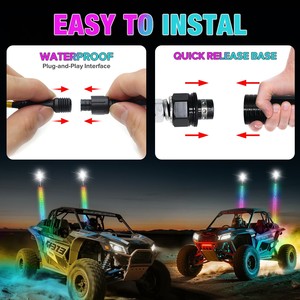 Luce LED RGB a Effetto Inseguimento per ATV, UTV, Dune Buggy, Camion, Compatibile con Polaris RZR e Can-Am <span class=keywords><strong>Maverick</strong></span> X3 - Product Image 4
