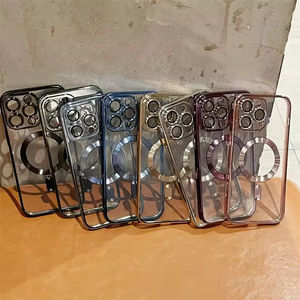 Coque de téléphone portable antichoc en TPU magnétique plaqué, anti-traces de doigts, pour X/XR/XS Max/11/12/13/14/15 Pro Max/16 (vente en gros) - Product Image 4