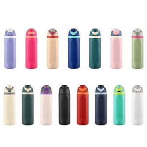Bouteille d'eau en acier inoxydable à double paroi OWA 16oz 19oz 24oz avec couvercle rabattable et poignée, vente en gros directe usine - Product Image 2