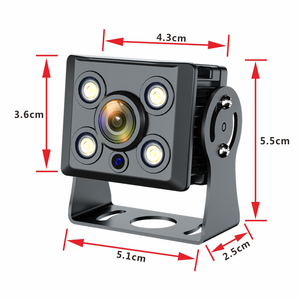 كاميرا خلفية للسيارة للعمل الشاق بمعدة IP67 مقاومة للماء 24 فولت مع رؤية ليلية كاميرا خلفية للتحريك 360 درجة للحافلة المدرسية - Product Image 3