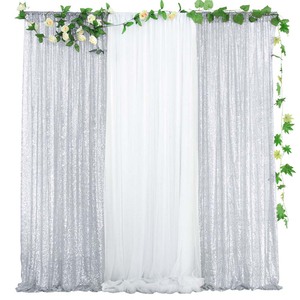 Cortinas de fondo de lentejuelas de fábrica, fondo brillante, cortinas doradas brillantes para secuencia de boda, telón de fondo, decoraciones de escenario - Product Image 1