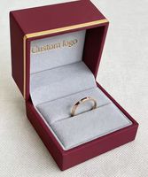 Bague à fleurs creuses, boîtes à bijoux personnalisées et cartes de remerciement avec logo, livraison directe