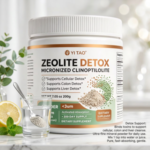 OEM/ODM Polvo de Zeolita Desintoxicante Micronizado, Clinoptilolita Mineral Natural, Desintoxicación Corporal Completa, Eliminación de Metales Pesados, Suplemento para la Salud Intestinal - Product Image 5