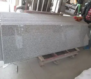 Granit G623 cangkang meja prefabrikasi atasan abu-abu apartemen granit dapur desain grafis Modern Cina 85 derajat