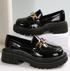 Nuevos Mocasines de Mujer Talla Grande 2026, Zapatos de Punta Redonda con Boca Poco Profunda y Suela Gruesa - Product Image 4