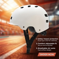 Casque de skateboard pour adultes, réglable, certifié, résistant aux chocs, 12 aérations, demi-visage, pour le skateboard, le cyclisme et la trottinette