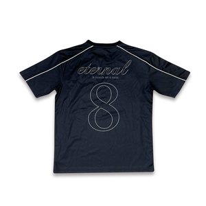 Venta al por mayor negro camiseta de fútbol personalizado sublimación diseño Club Street Retro deportes camiseta de fútbol - Product Image 3