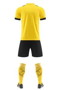 ספק יצרן חולצות כדורגל בהתאמה אישית של נבחרת תאילנד BVB נושמות ומתייבשות במהירות, דגם בית/חוץ, סיטונאי 2526 - Product Image 2