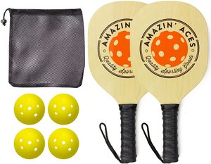 <span class=keywords><strong>Raquette</strong></span> en bois de haute qualité avec noyau composite pour balles de tennis de bonne qualité Pickleball - Product Image 2