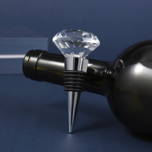 Diamond <b>Wine</b> <b>Stopper</b> Crystal Metal Seal For Bottle Preservation Gift - Product Image 2