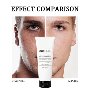 Nettoyant exfoliant visage pour hommes à base <span class=keywords><strong>de</strong></span> plantes naturelles, contrôle du sébum, éclaircissant et illuminateur, marque privée - Product Image 6
