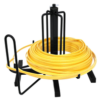 Support de distributeur d'enrouleur de câble JH-Mech pour le stockage et le déroulement de fils industriels Distributeur de tambour de câble en métal robuste