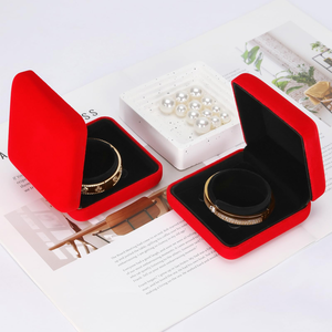 Manufacturer Wholesales High-end Square Velvet Iron Jewelry <b>Boxes</b> Gold Gift <b>Boxes</b> <b>Rings</b> Bracelets Necklaces Packaging <b>Boxes</b> - Product Image 5