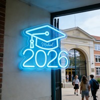 Enseigne néon LED personnalisée Neonawall pour la remise des diplômes, lumière décorative USB à intensité variable pour fête de remise des diplômes, événement, maison, studio, décoration murale, cadeau