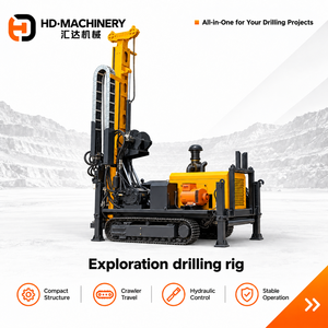 Plataforma de Perforación Hidráulica de Núcleo con Motor Diésel <span class=keywords><strong>HD</strong></span>, Alcance Máximo de 2200 m de Profundidad, Fácil Operación, Alto Torque para Exploración Minera - Product Image 1