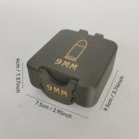 Boîte à munitions compacte de 9 mm, impression 3D personnalisée, boîte de rangement pour munitions de poche, étui organisateur de balles tactique, vente en gros