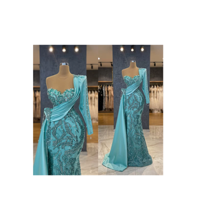 Robe de soirée élégante en satin, coupe droite, longueur cheville, ornée de sequins, style vintage 2026, pour femme, idéale pour les soirées et clubs. - Product Image 1