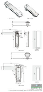 Poignée pivotante pour ouvrir la <span class=keywords><strong>serrure</strong></span> de la porte Boîtier d'alimentation en alliage de zinc armoires électriques <span class=keywords><strong>Serrure</strong></span> automatique du panneau d'équipement - Product Image 6