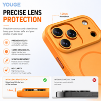 Coque pour iPhone 17 Pro Max Or Désert, Toucher Doux Effet Peau, Protection d'Objectif, Personnalisée, Antichoc, Magnétique