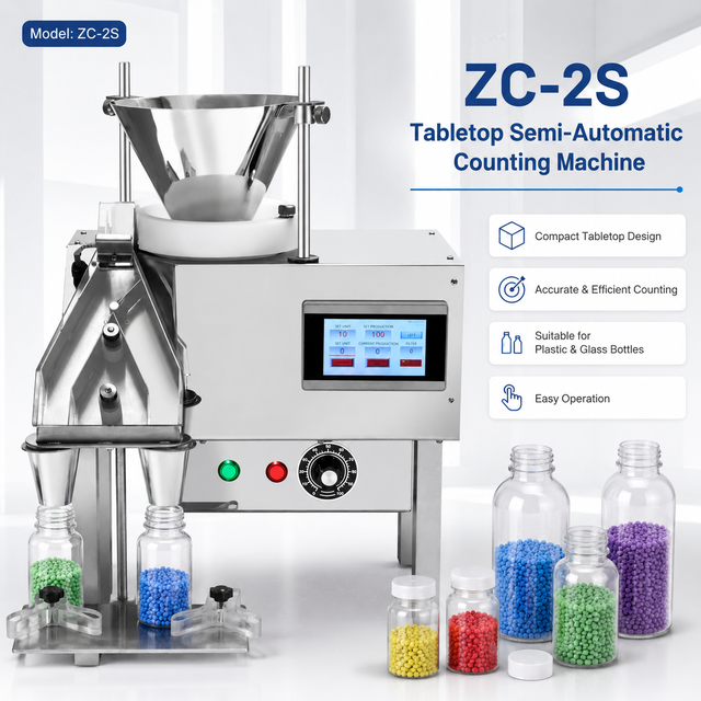 Desktop Semi-Automatic Capsule and Tablet Counting Machine Pill Counter for Lab Small Batch Production