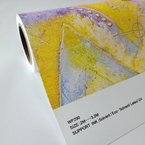 مبيع بالجملة من المصنع ورق حائط رقمي قابل لالطباعة غطاء حائط أبيض فارغ من القماش لمذيب بيئي من اللاتكس اللاتكس - Product Image 3