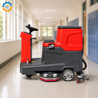 Mesin Pembersih Lantai ROD Professional Ride-On 700mm 4900m2/jam 350mm Twin Brush untuk Hotel dan Kantor
