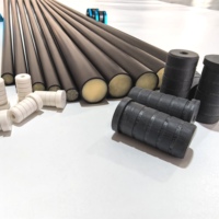 Tubes de queue de billard en fibre de carbone de 12,0 mm, queues de billard préformées avec rembourrage en mousse, embout et insert de joint