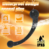 Dernier modèle de jouet sexuel anal gay 2-en-1 étanche, masseur de prostate sans fil, vibrateurs incurvés étanches pour hommes