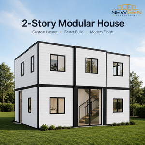 Casa Modular de 2 Pisos Newgen Development, Diseño Moderno, Panel Sándwich, Fácil Instalación, Casa Prefabricada, Forma Rectangular - Product Image 1