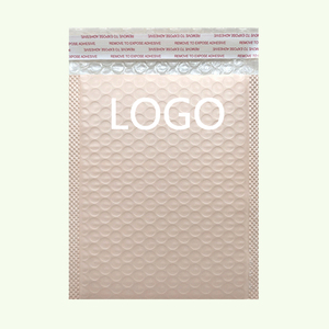 Pochette d'expédition express en mousse rose épaisse, film co-extrudé, imperméable et anti-choc pour emballage 13x15+4cm - Product Image 1