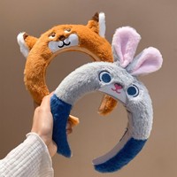 Bandeau en peluche Nick Fox et Judy Rabbit de Zootopia pour femmes, mignon, dessin animé, cadeau doux, coiffe spéciale pour femmes