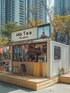 Precio barato contenedor bar cabina cafetería Tienda Móvil cocina contenedor 10 pies 20 pies 40 pies restaurante contenedor casa cabina - Product Image 4