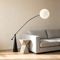 Lampes de sol LED modernes de luxe, acrylique + fer, E26, 3500K, blanc froid, commande par interrupteur, installation facile, salon, grande taille, 30000 heures