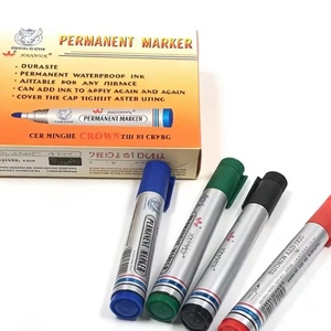 Permanent Markers Waterproof Long Lasting Multi-Surface Round Tip Permanent Markers Non-Fading for <b>Office</b> School - Product Image 1