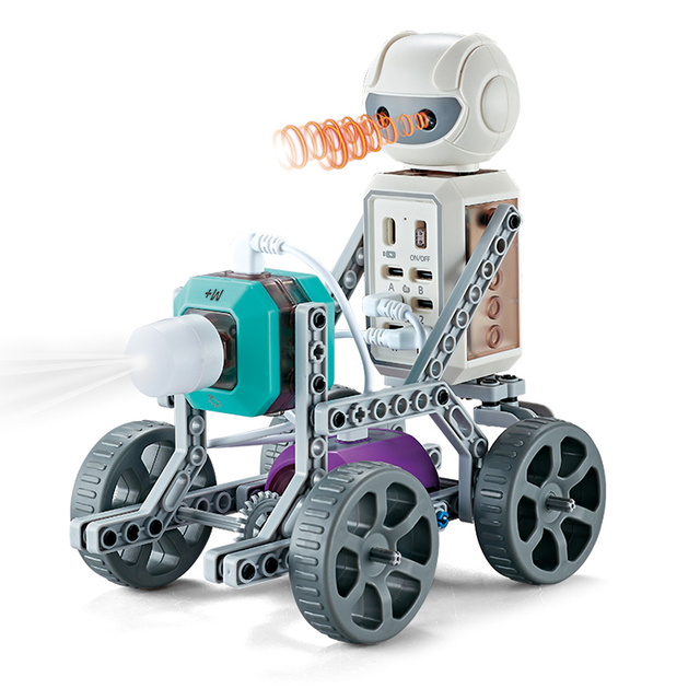 EPT 402 Types Shape Mobile Phone App-Controlled Stem Programming Brick Infrared Master Educational Robot Car Building Block Toy