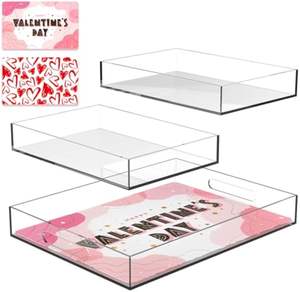 Factory Manufacture High Quality Custom Clear UV Printing <b>Acrylic</b> Lash Tray With Insert - Product Image 3