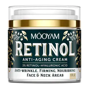 MOOYAM Private Label crema viso al retinolo coreano all'ingrosso OEM sbiancante crema idratante al collagene per la pelle crema notte al retinolo