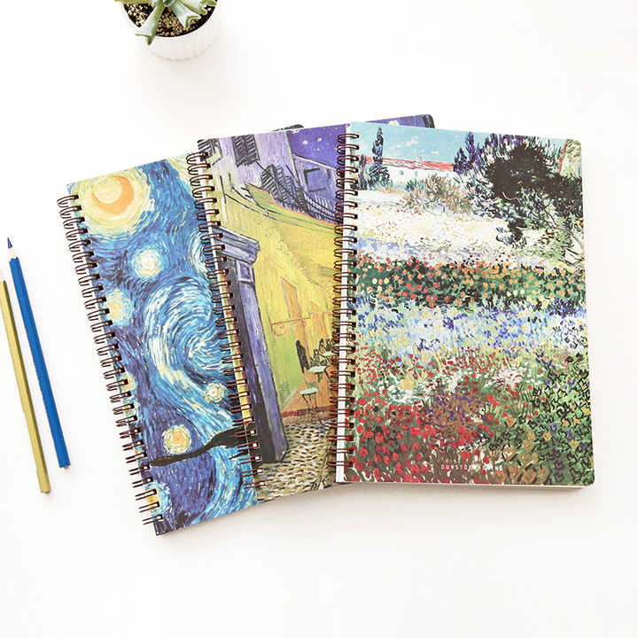Landscape Masterpiece Printed B5 Spiral Custom Paper Notebook 3 ...