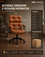 Chaise de bureau ergonomique pivotante réglable en hauteur avec dossier inclinable à 135 degrés et accoudoirs