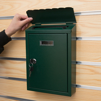 Boîte aux lettres murale moderne en métal, durable et décorative, pour appartement extérieur, petite, thermolaquée, facile à installer