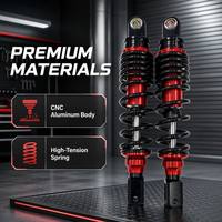 Nuevo Amortiguador Hidráulico Trasero Integrado para Motocicleta Eléctrica, de Acero Inoxidable Endurecido, Ajustable, Rojo/Azul/Negro