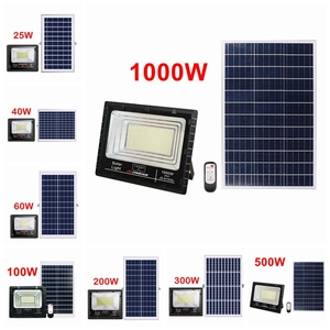 Luz de inundación solar LED de 500W y 1000W, iluminación de paisaje exterior de aluminio fundido a presión - Product Image 2