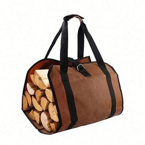 Bolsa de Transporte para Leña Resistente al Agua para Exteriores, Bolsa de Almacenamiento de Leña Impermeable de Gran Capacidad - Product Image 1