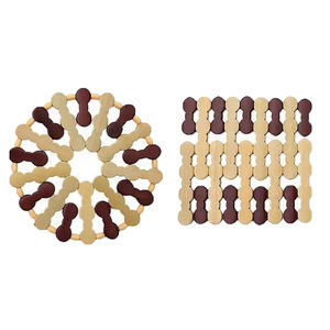 Manteles Individuales de Bambú Aislantes con Diseño de Flor de Ciruelo, Antideslizantes, para Uso Diario, Origen Zhejiang, Lavado a Mano - Product Image 5